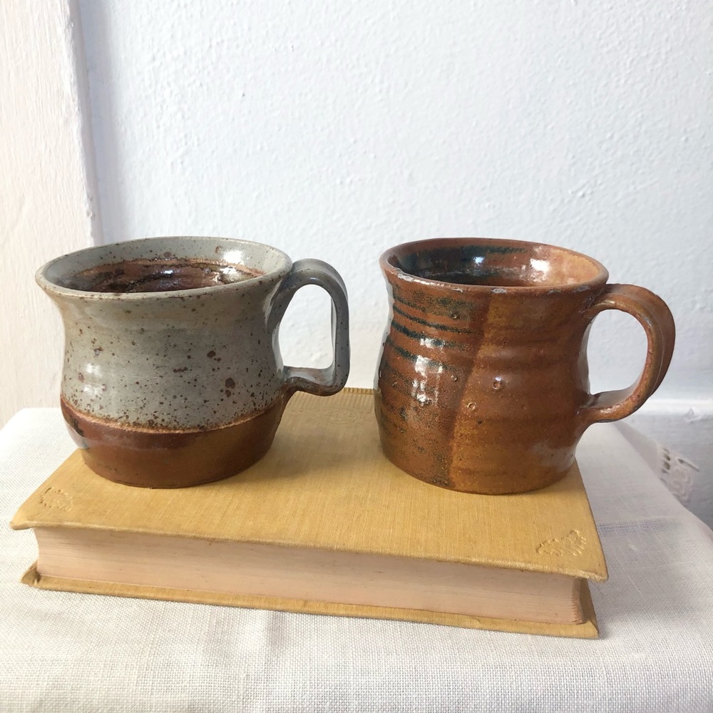 2 Handmade Pottery Mugs